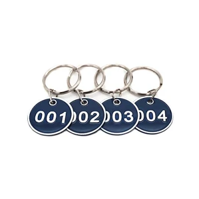 Image of ABS Engraved 5cm Circular Table Numbers (1 25) Pubs Restaurants Clubs Golden 1 to 25