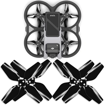 Image of Master Airscrew 4 Blade Upgrade Propellers for DJI Avata Black, pcs