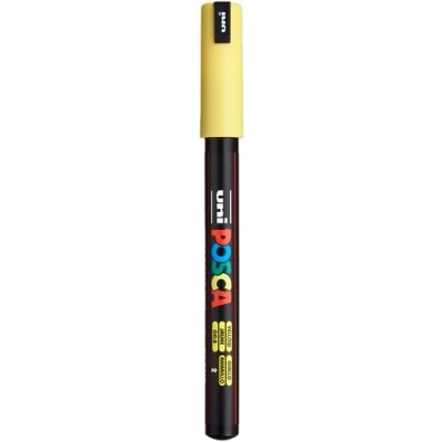 Image of Uni Ball Posca Ultra Fine Bullet Tip Marker Yellow