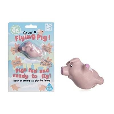 Image of Boxer Gifts Grow Your Own Flying Pig Just Add Water Fun Stocking Filler For Kids