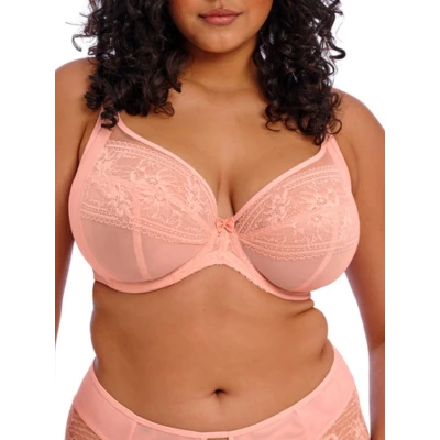 Image of Elomi Womens Kendra Plunge Bra Pink Polyamide Size 40F