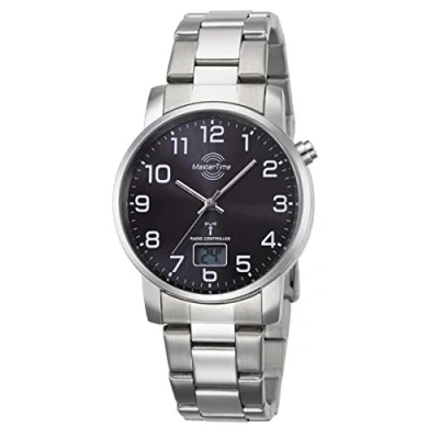 Image of Master Time MTGA 10694 21M Wireless Quartz Men&#039;s Watch Analogue Digital with Stainless Steel Strap