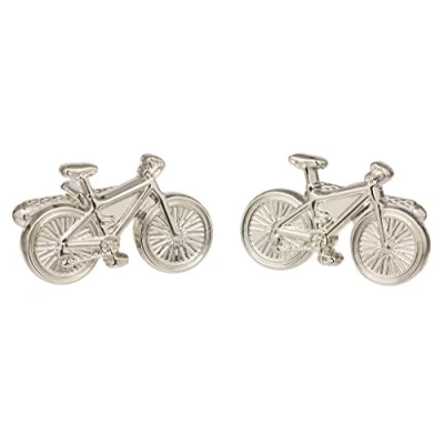 Image of Classic Bicycle Bike Cufflinks Presented in Onyx Art Cufflink Gift Box