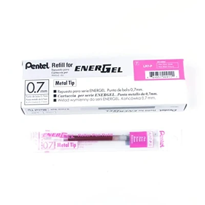 Image of Pentel LR7 C Refill Ink for EnerGel BL57/77/107/108/407 bonbon pink
