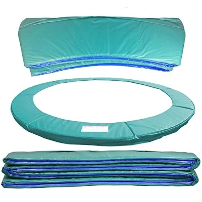 Image of Greenbay 10FT 305cm Premium Replacement Trampoline Surround Pad UV resistant PVC top EPE foam(thickness:15mm, width:300mm) Safety Guard Spring Cover Padding Pads Green for 6 poles