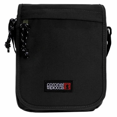 Image of Mini Urban Crossbody Bag Coronel Tapiocca, Black/White, 19x24x5 cm, Flap Shoulder