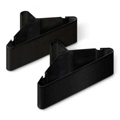 Image of Amazon Basics Plastic Clothes Hangers, Adult Size, Black, Pack of 50