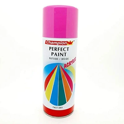 Image of Pink Spray Paint Aerosol Auto Car Primer Matt Gloss Metallic Wood Metal Plastic