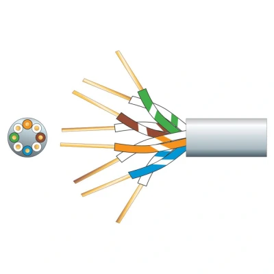 Image of 4 Pairs Telephone Cable White 100m Drum