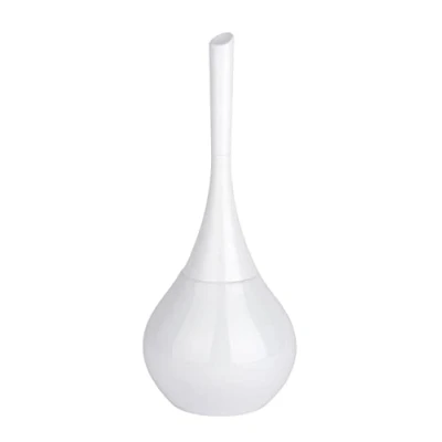 Image of WENKO 22037100 Toilet brush Flakon White Ceramic, 17 x 42.5 cm,