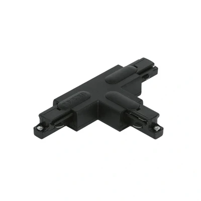 Image of Track Lighting T Connector Outside Right Black Aurora