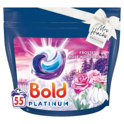 Image of Bold All In 1 Laundry Detergent, Washing Pods/Washing Liquid Capsules, 55 Washes, Stain Remover For Clothes, Pods With Built Lenor Softener, Rose Wonderland Scent, Limited Edition
