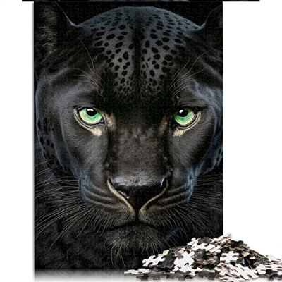 Image of 1000 Piece Puzzle Leopard for Adults Cardboard puzzles Educational Game Challenge Toy （Size 26x38cm）