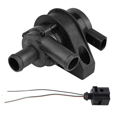 Image of Aramox Cooling Water Pump,Plastic Car Auxiliary Pump for Golf CC Eos Jetta Passat Tiguan A3 Q3 OEM: 1K0965561J