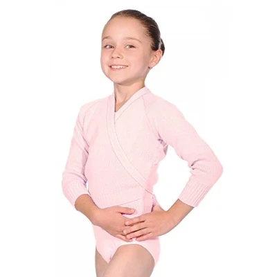Image of Roch Valley Acrylic Crossover Cardigan 32&quot; Pale Pink