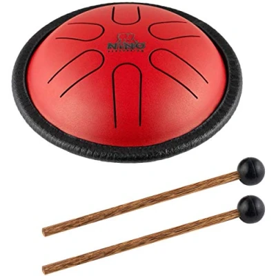 Image of Nino Percussion Mini Melody Steel Tongue Drum with Mallets — for All Ages Easily Create Songs, Classroom Music, 2 YEAR WARRANTY (NINO980R)
