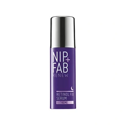 Image of Nip + Fab Retinol Fix Serum Extreme 0.3% for Face with Aloe Vera and Peptides, Anti Aging Facial Cream Fine Lines Wrinkles, 50 ml