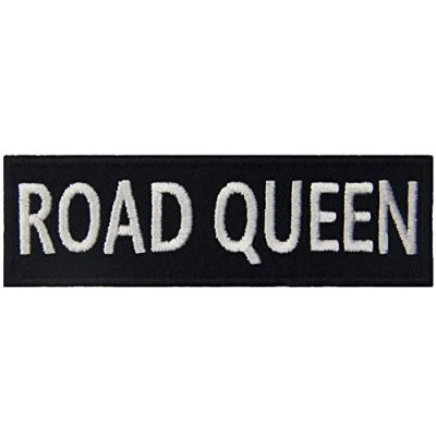 Image of Road Queen Patch Funny Badge Embroidered Biker Applique Iron On Sew Emblem