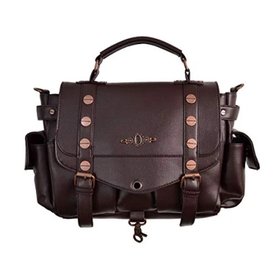 Image of Banned Apparel Steampunk Women&#039;s Copper FAUX Leather Shoulder Handbag