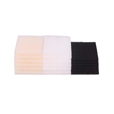 Image of INGVIEE Compatible Foam filter Pads for Fluval U2 (12x Pads, 12x Carbon filter, polyester pads)