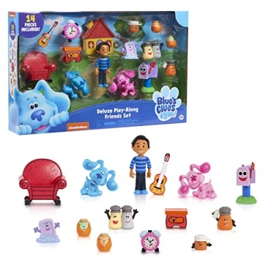 Image of JP Blues Clues &amp; You BLU10000 Blue&#039;s Deluxe Play Along Figure Set