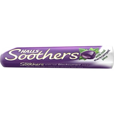 Image of Halls Medicated Cough Drops X5 (Soothers Blackcurrant)