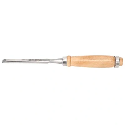 Image of Cr V Chisel Wood Woodworking Carving Set Chrome Vanadium Alloy Steel Head Width 8 mm
