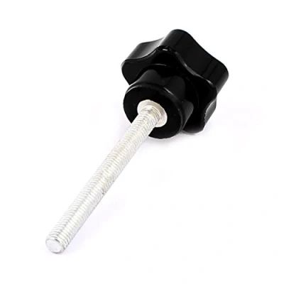 Image of Sourcingmap M6 x 60mm Male Thread Screw on Plastic Star Head Clamping Knob Handle