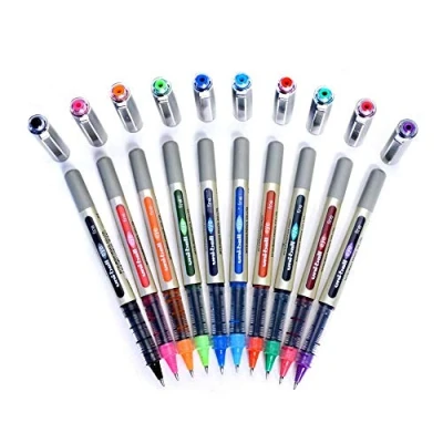 Image of uni Ball EYE UB 157 Rollerball Pen 0.7mm [Pack of 10] One each colour