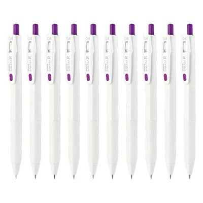 Image of ZEBRA B JJS29 R1 VI Gel Ballpoint Pen Sarasa R 0.4mm Violet 10pcs Purple