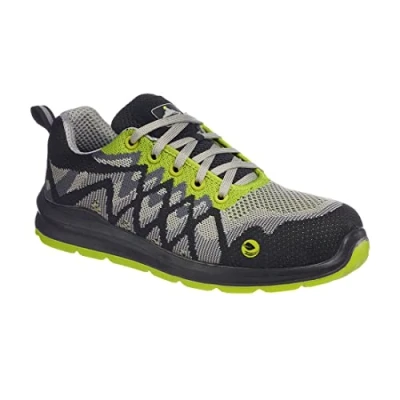 Image of Portwest Compositelite Eco Safety Trainer S1P Black/Yellow UK 3 EU 36
