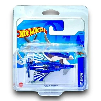 Image of Hot Wheels Poison Arrow (Blue) 2/5 Sky Show 2023 45/250 (Short Card) COMES IN A KLAS CAR KEEPER PROTECTOR COLLECTORS CASE HKK52