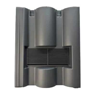 Image of Roof Tile Vent for Redland Regent with Flexi Pipe Adaptor (Slate Grey)