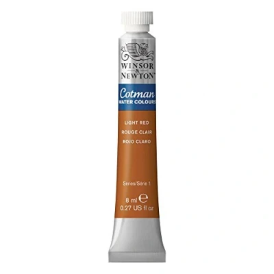 Image of Winsor &amp; Newton Cotman 8ml Water Colour Tube Light Red