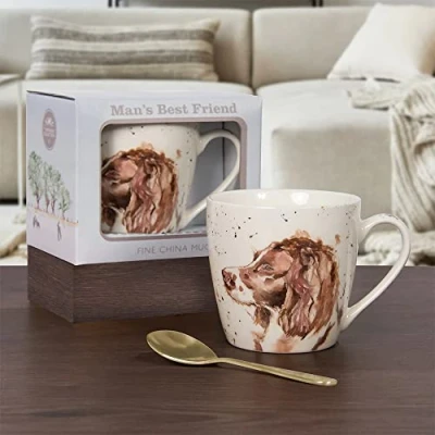 Image of The Leonardo Collection LP34093 Ceramic Mug Spaniel design 1 Pc, White