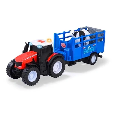 Image of Dickie Toys 203745008 Car Carrier Auto Transporter with 3 Vehicles