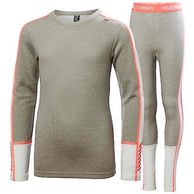Image of Helly Hansen Junior Unisex Jr LIFA Merino Midweight Set, Terrazzo, 16