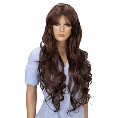 Image of CAISHA Wig Voluminous Long Hair Cosplay Theater Show Wavy Brown Mix FS831a