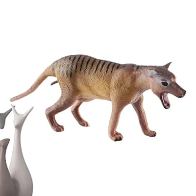 Image of GIMOCOOL Wolf Toys Figures 3Pcs, Wildlife Animal Toy Figures, Realistic Hand Drawn Figurines, Cool Collection &amp; Exhibits Gift for Ages 3 4 5 Boys Kids Birthday Gifts