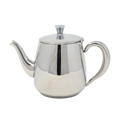 Image of Steelex 24oz Chelsea Teapot Stainless Steel 800ml Induction Safe Silver Polish