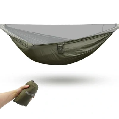 Image of onewind Premium Hammock Underquilt Protector for Single and Double Hammock, Lightweight Durable Protective Cover with Insulation Camping, Backpacking Travel, Olive Green