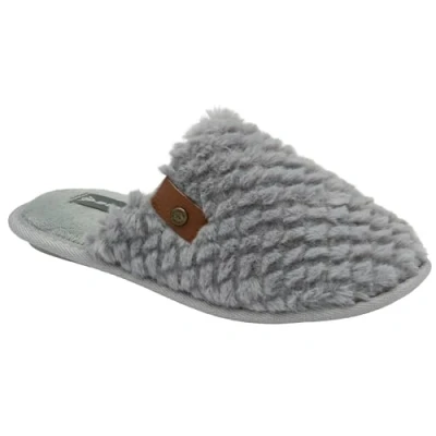 Image of DUNLOP Iris Mule Slippers Ladies (Light Grey, UK Footwear Size System, Adult, Women, Numeric, Medium, 4)