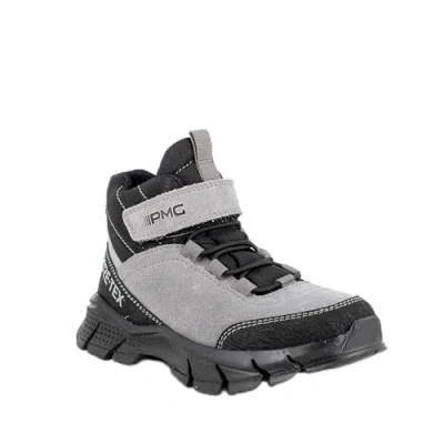 Image of Primigi GTX Laceup ankle boots for kids, Size: 13K, Grigio/nero Leather and textile