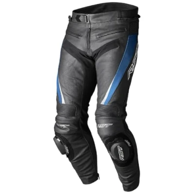 Image of RST TRACTECH EVO 5 Blue/Black/White Leather Trousers 3XL (3464)