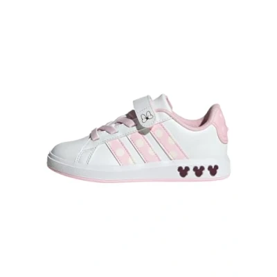 Image of adidas Sportswear Minnie Mouse Grand Court Trainers for kids, Size: 11K, Cloud white clear pink chalk shoes