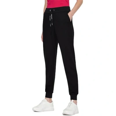Image of Armani Exchange Women&#039;s Circle Logo Jogger Sweatpants, Black, S