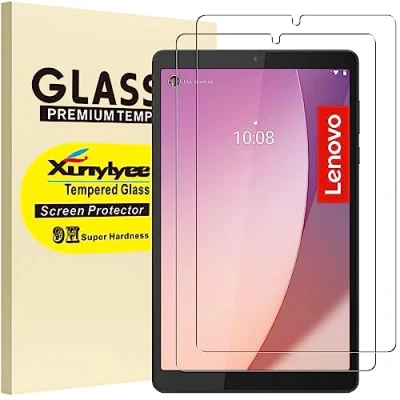 Image of XunyLyee [2 Pack Screen Protector for Lenovo Tab M8 4th Gen/ 3rd HD 2nd FHD (8.0 Inch) Tempered Glass Easy Installation