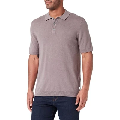 Image of JACK &amp; JONES Men&#039;s Jjeemil Knit Polo S/S Sn Shirt, Desert Sage, M