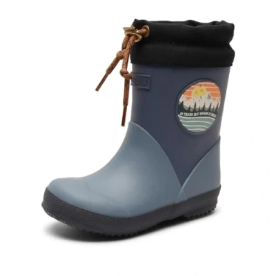 Image of Bisgaard Boy&#039;s Thermo Ii Rain Boot, Blue, 34 EU