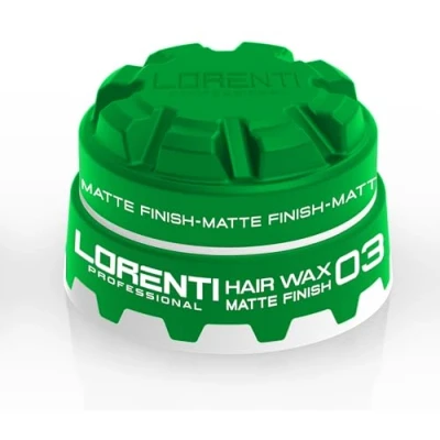 Image of Lorenti Tokyo &amp; Seoul Hair Styling Wax Matte Finish No Shine Strong Hold No: 03 Green 150 ml